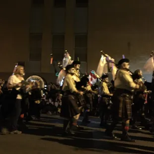 Ghostly bagpipers!