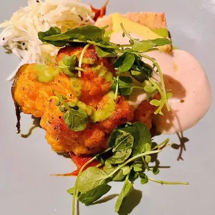 Cauliflower with Heirloom bbq sauce