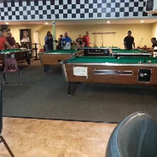 billiards and pool tables