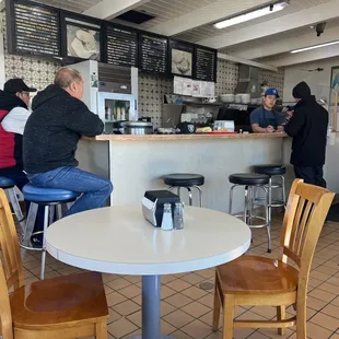 diners at the counter
