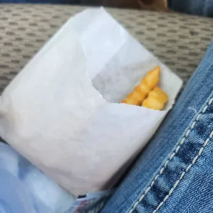 I usually don&apos;t eat any of the fries in my combo meal. These are hot and not soggy!