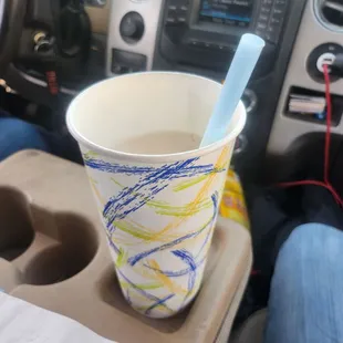 Check out the size of that straw!