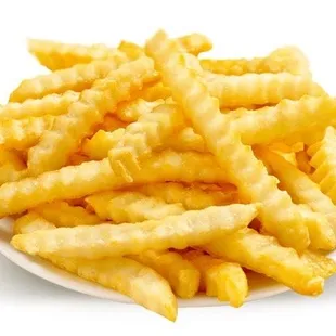a plate of french fries