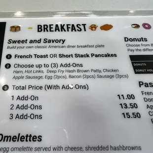 Donut cafe with wide food selection, served fresh and make to order.