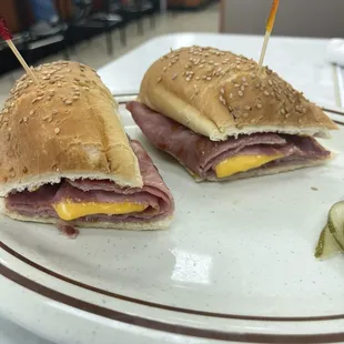 Ham and cheese hoagie