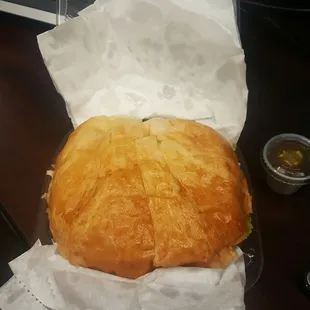 Turkey croissant sandwich