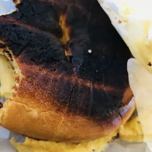I asked them to toast more and they burned it hand it to me lolzzzz