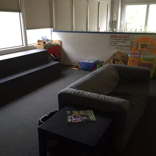 Parent watch room and and play waiting area
