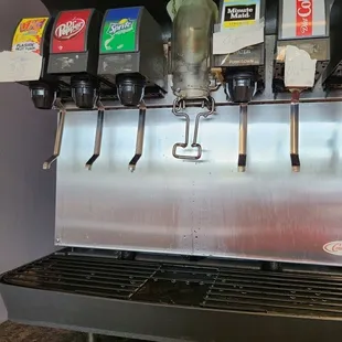 Half of the beverages out!