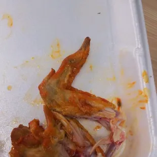 ordered the AllStar Special and the wings were extra small and half done.  The extra 2 wings they gave us weren't fully cooked