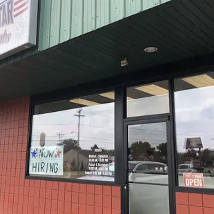 Outside of store
