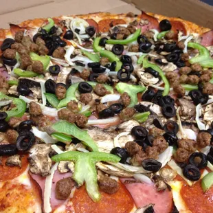 a pizza in a box