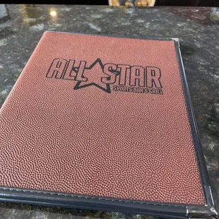 Menu cover