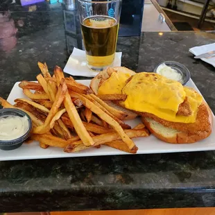 Fish and cheese sammich is always good.