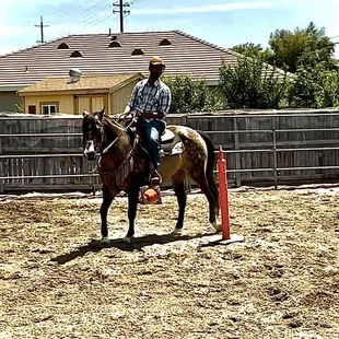 Practicing looking ahead and making those turns