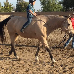 My little man learning to ride