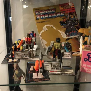 Some vintage toys in the back