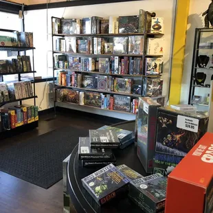 Large board game selection