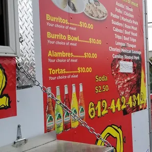 a food truck parked in a parking lot