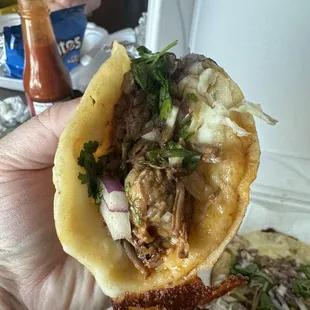 Birria taco fillings