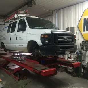 Getting some new Firestone H/T tires and a alignment.