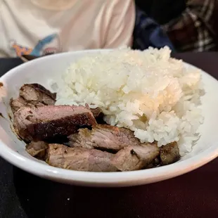 Kids beef and rice.