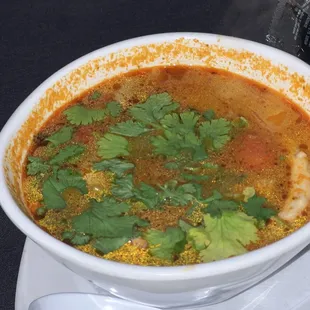 Hot and Sour Shrimp Soup