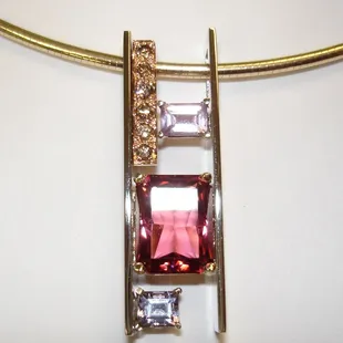 One of a kind "ladder" pendant