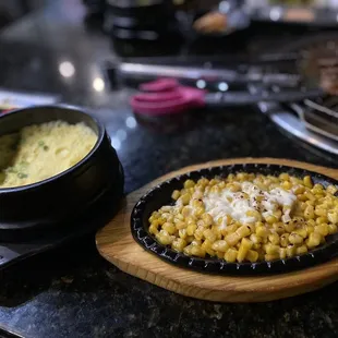 Corn cheese &amp; steamed egg