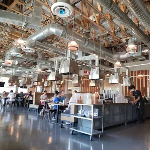 Inside the restaurant