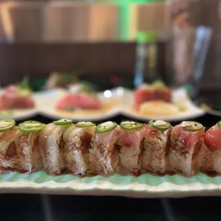 All that sushi roll - half escolar &amp; half yellowtail