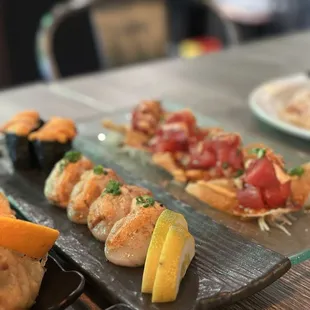 food, sushi, sashimi, sushi and sashimi