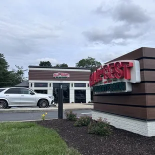 the front of a restaurant