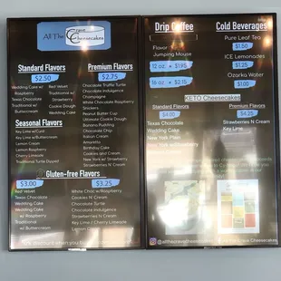 Updated menu