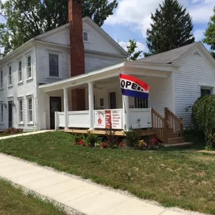 The coffee house is in an historic home built in 1834.