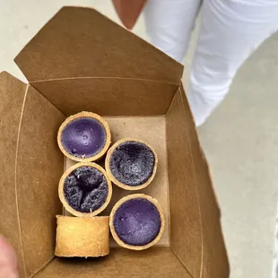 I ordered 8 Ube Cheesecake Bites , but we ate half before I could take a photo.