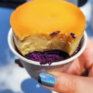 Ube Flan Cupcake   Ig @josieinflavortown