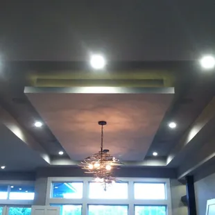This is the living room ceiling of the Street of Dreams house that we did.