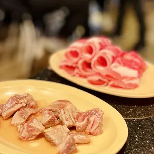 Beef short rib, beef belly