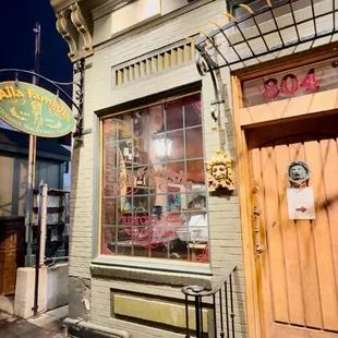 Exterior of restaurant