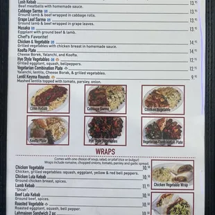 Menu as of 1/21/2023