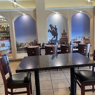 Inside decor with images from Armenia