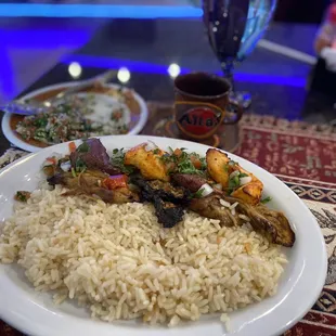 Vegetarian Kebab Plate