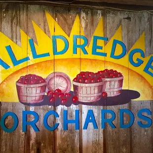 Company brand painting on the wall of marketplace.   9/24/2016