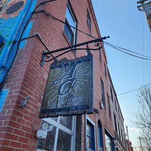 the front of the building