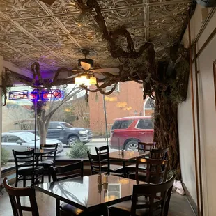 the interior of a restaurant