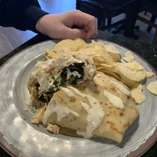 Chinese Chicken Crepe