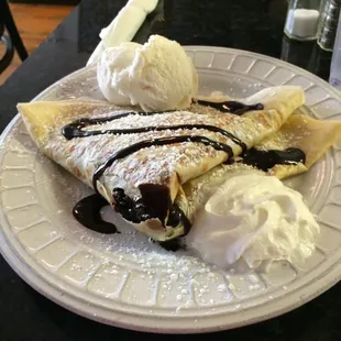 Fudge Brownie Crepe