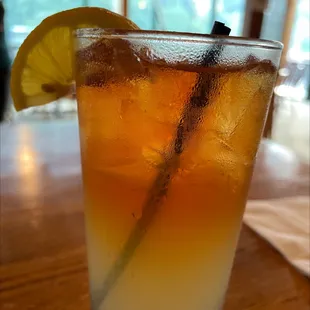 Spiked peach Arnold Palmer