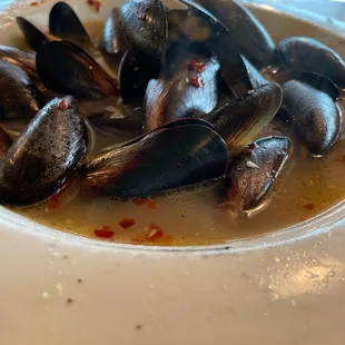 Steamed Mussels